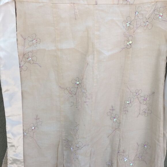 Beige Floral dress/ formal dress - Picture 6 of 8